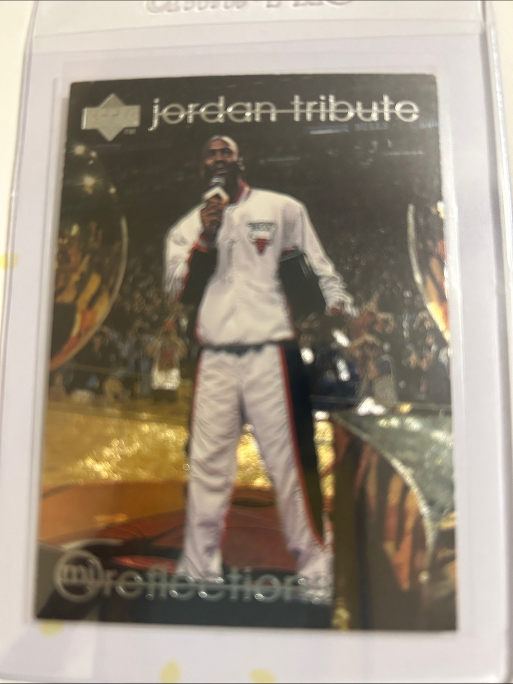 Jordan Tribute Reflective Sports Card - White
